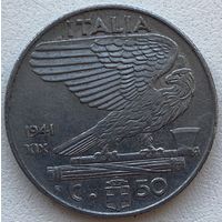 Италия 50 чентезимо 1941 г.