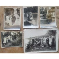 Комплект фотографий. Курорт " Друскеники" 1950 г. 5 фото. Цена за все.
