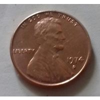 1 цент, США 1974 D
