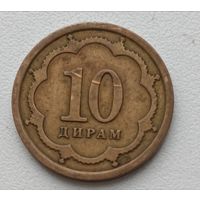 Таджикистан. 10 дирам 2001 года.