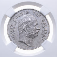 2 марки 1904 Е Георг Посмертный МС 63