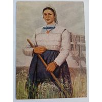 1957. соцреализм. Саваян. Портрет знатной колхозницы Л. Казарян
