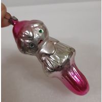 Игрушка ёлочная Дюймовочка, стекло. СССР