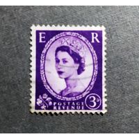 Марка Великобритания 1952-1954 Королева