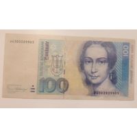 Банкнота Германия ФРГ 100 марок 1989г.