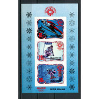 Северная Корея (КНДР) - 1984 - Зимние Олимпийские игры. Победители - [Mi. bl. 176B] - 1 блок. MNH.  (Лот 45Jo)-T4P32