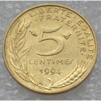 Франция, 5 сантимов 1994 г.