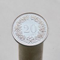 Швейцария 20 раппеннов 1997