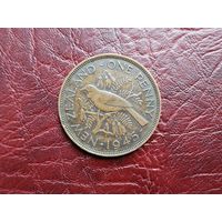 1 пенни Новая Зеландия 1945 г.