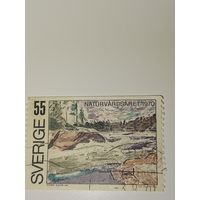 Марка Швеция 1970 год Год охраны природы.