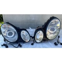 2 передние фары ( комплект ) для Mercedes E W211 - обмен