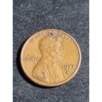 США 1 цент 1977 D