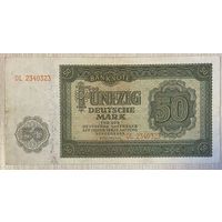 Банкнота. Германия. ГДР. 50 марок 1948 год. С рубля без МЦ.