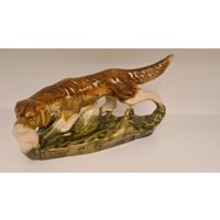 Статуэтка "Собака с уткой" Майоликовый завод