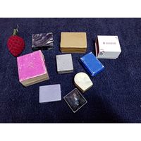 С рубля без мц. разные коробочки для ювелирных изделий 10шт