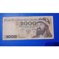 Польша 2000 злотых 1982