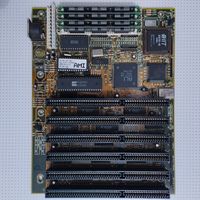 Ретро винтаж материнка с процессором Am386 SX-40 на чипе ALI M1217-40 c сопрцессором IIT3C87SX-40 и памятью.