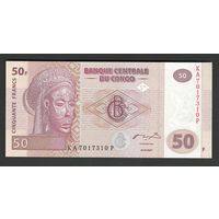 Конго 50 франков 2007 года. Состояние UNC