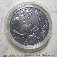 Беларусь 20 рублей 2013 "Знаки зодиака - Водолей с кристаллами Сваровски" в буклете