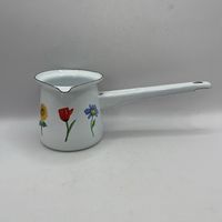 Эмалированный молочник (питчер) с носиком (200 мл). Италия. Арт 3299