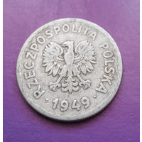 1 злотый 1949 Польша Al #01