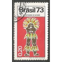Бразилия. 400 лет г.Нитерон. Индеец. 1973г. Mi#1374.