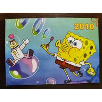 Календарик Губка Боб 2010г