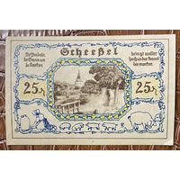 Нодгельд 25 пфеннигов 1921 год. Шессель. Веймарская республика