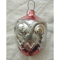 Ёлочная игрушка сова кремлевская толстые стекло