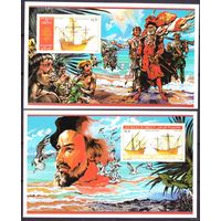 1986 Джибути 465/B124b-466/B125b Корабли с парусами MNH