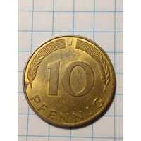 10 пфеннигов Германия 1990 J