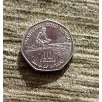 Werty71 Гайана 10 долларов 2007 процесс золотодобычи