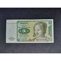 5 марок 1980 года. Германия. vF+/xF. Распродажа