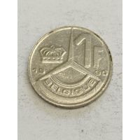 Бельгия 1 франк 1990