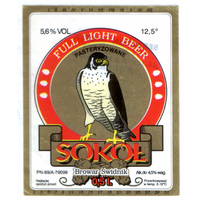 Этикетка пива Сокол Польша Ф982
