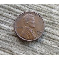 Werty71 США 1 цент 1950 S пшеничный