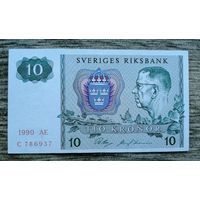 Werty71 Швеция 10 крон 1990 банкнота