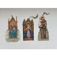 Старинный Дрезденский картонаж оригинал цена за все