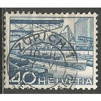 Швейцария. Водный путь Рейн Вестфалия-Базель. 1949г Mi#537.