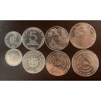 Бурунди Набор 4 монеты 1980-2011 год UNC