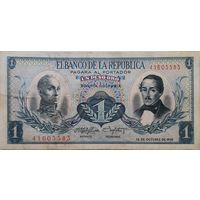 Колумбия 1 Песо 1959 VF 503