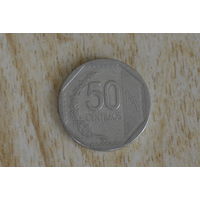Перу 50 сентимо 2008 с 1 руб