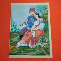 Старинная вышивка панно