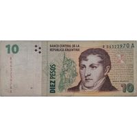Аргентина 10 Песо  2003 F  253