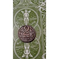 Австро-Венгрия  2 геллера 1918