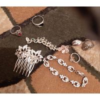 Бижутерия сборный лот кольцо, брошь и т. Д.