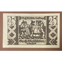 Нотгельд 25 пфеннигов 1921 год. Нёрдлинген. Веймарская республика