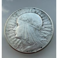 10 злотых 1932 г.  Польша.   Ядвига.  СЕРЕБРО.