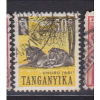 Фауна львы Танганьика 1961 год лот 12