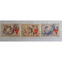 СССР 1961г. Серия: Учиться,работать и жить по-коммунистически!(3м) гаш.